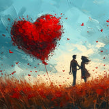 MiniTile / MixPix | Love on a butterfly field - Liebespaar auf einer Schmetterlingswiese