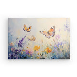 Leinwand - Stärke 2cm | Tanz der Morgenlichter - Schmetterlinge über Sommerwiese