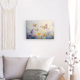 Leinwand - Stärke 2cm | Tanz der Morgenlichter - Schmetterlinge über Sommerwiese