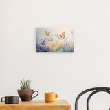 Photoboard / Hartschaum | Tanz der Morgenlichter - Schmetterlinge über Sommerwiese