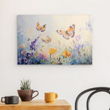 Photoboard / Hartschaum | Tanz der Morgenlichter - Schmetterlinge über Sommerwiese