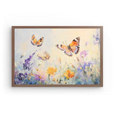 Photoboard (gerahmt) | Tanz der Morgenlichter - Schmetterlinge über Sommerwiese