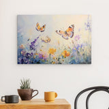 Alu Dibond (matt) | Tanz der Morgenlichter - Schmetterlinge über Sommerwiese