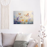 Alu Dibond (matt) | Tanz der Morgenlichter - Schmetterlinge über Sommerwiese