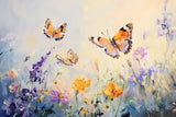 Acrylglas | Tanz der Morgenlichter - Schmetterlinge über Sommerwiese