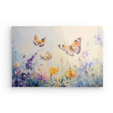 Acrylglas auf Alu-Dibond | Tanz der Morgenlichter - Schmetterlinge über Sommerwiese