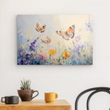 Acrylglas auf Alu-Dibond | Tanz der Morgenlichter - Schmetterlinge über Sommerwiese