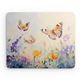 Mauspad | Tanz der Morgenlichter - Schmetterlinge über Sommerwiese