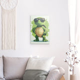 Photoboard / Hartschaum | Gelassen gewinnt - Coole Schildkröte mit Sonnenbrille