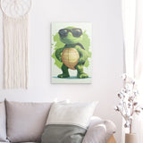 Photoboard / Hartschaum | Gelassen gewinnt - Coole Schildkröte mit Sonnenbrille