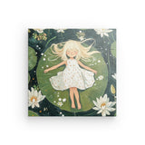 Leinwand - Stärke 2cm | Seerosenzauber - Mädchen auf Blättern im Wassertraum