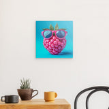 Photoboard / Hartschaum | Berrylicious Attitude - Stylishe Himbeere mit Sonnenbrille