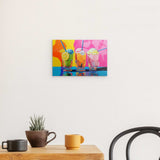 Photoboard / Hartschaum | Ice cream in the sunshine - Pop-Art Eisbecher in leuchtenden Farben