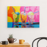 Photoboard / Hartschaum | Ice cream in the sunshine - Pop-Art Eisbecher in leuchtenden Farben