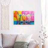 Photoboard / Hartschaum | Ice cream in the sunshine - Pop-Art Eisbecher in leuchtenden Farben