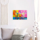 Acrylglas | Ice cream in the sunshine - Pop-Art Eisbecher in leuchtenden Farben