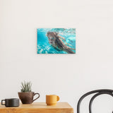 Acrylglas | Kind der Wellen - Zauberhafte Meerjungfrau im türkisfarbenen Ozean