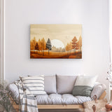 Leinwand - Stärke 2cm | Retro Herbstwald 1