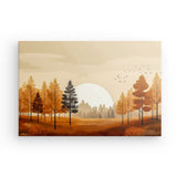 Leinwand - Stärke 2cm | Retro Herbstwald 1
