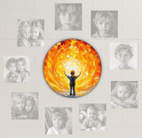 Material: Rundes Wandbild auf Photoboard