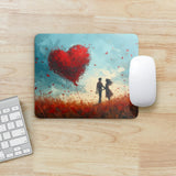 Mauspad | Love on a butterfly field - Liebespaar auf einer Schmetterlingswiese