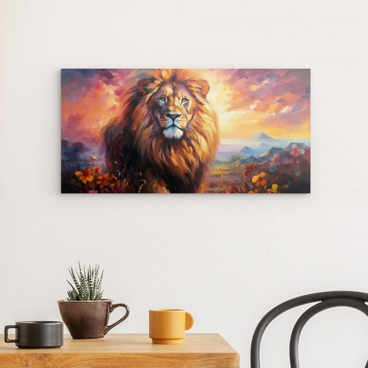 Wandbild auf Photoboard | Lion - The King