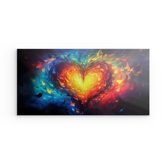 Wandbild auf Photoboard | Heart on fire