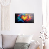 Wandbild auf Photoboard | Heart on fire