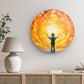 Rundes Wandbild auf Photoboard | Dreamland - Kids create light