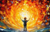 Puzzle | Kids create light - Kind im magischen Licht