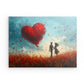 Wandbild auf Photoboard | Love on a butterfly field