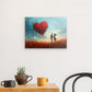 Wandbild auf Photoboard | Love on a butterfly field