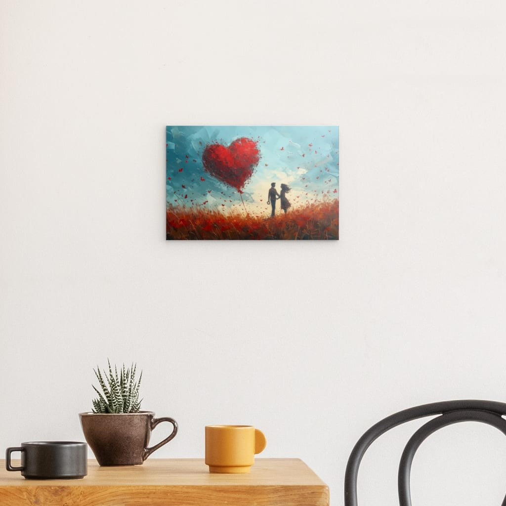 Wandbild auf Photoboard | Love on a butterfly field