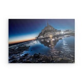 Alu Dibond matt | La baie de nuit - Mont Saint-Michel bei Nacht