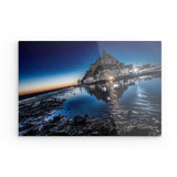 Acrylglas | La baie de nuit - Mont-Saint-Michel bei Nacht