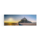 Wandbild auf Photoboard | "La baie brille d'or - Mont Saint Michel bei Sonnenschein (Panorama)"