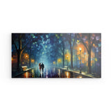Acrylglas | Walk on the Street - Spaziergang im Farbenspiel der Nacht