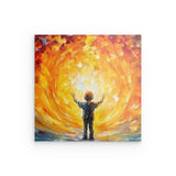 Acrylglas | Kids create light - Kind im magischen Licht
