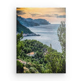 Leinwand - Stärke 2cm | Sonnenuntergang an Mallorca's Nordküste - La luz del atardecor