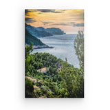 Leinwand - Stärke 2cm | Sonnenuntergang an Mallorca's Nordküste - La luz del atardecor