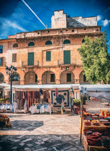 Poster (gerahmt) | Markt von Inca (Mallorca) - El mercado a la luz