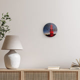 Rundes Wandbild | 'Das Geleucht' in Moers - Mine light by night