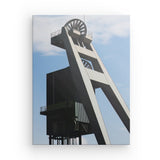 Leinwand - Stärke 2cm | Shaft by day - Puristische Pracht eines Förderturms