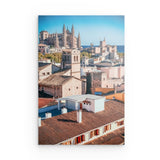 Photoboard / Hartschaum | Palma daylight – Malerischer Blick über die Dächer von Palma de Mallorca