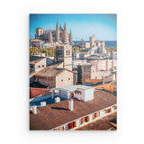 Photoboard / Hartschaum | Palma daylight – Malerischer Blick über die Dächer von Palma de Mallorca