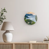 Rundes Wandbild | Sonnenuntergang an Mallorca's Nordküste - La luz del atardecor