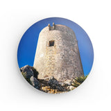 Rundes Wandbild | El mirador mallorquín - Mallorquinischer Wachturm in seiner ganzen Pracht