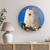 Rundes Wandbild | El mirador mallorquín - Mallorquinischer Wachturm in seiner ganzen Pracht