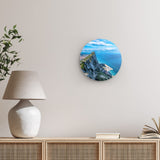 Rundes Wandbild | Gibraltar daylight - Aussicht vom Felsen auf das weite Meer
