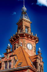 Poster (gerahmt) | Zeitwächter am Hafen – Turm des Dortmunder Hafenamts